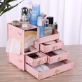 thumbnail image 1 of Cosmétiques Boîte de Rangement Cosmétique Affichage de Cas de Stockage de Maquillage Affichage de Cas de Stockage de Bijoux Boîte de Rangement de Maquillage Boîte de Rangement de Maquillage Quatre Dessinent la Conception de Grande Capacité Belle, 1 of 1