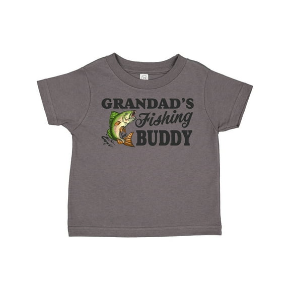 Inktastic Grandad's Fishing Buddy Boys Toddler T-Shirt