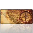 thumbnail image 1 of Cmhoo XXL Professional Large Mouse Pad& Computer Game Mouse Mat (35.4x15.7x0.1IN, Compass), 1 of 5