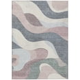 thumbnail image 2 of Addison Rugs Chantille Indoor/Outdoor Transitional Swirls Blush Machine Washable Rectangle Rug, 3' x 5', 2 of 8