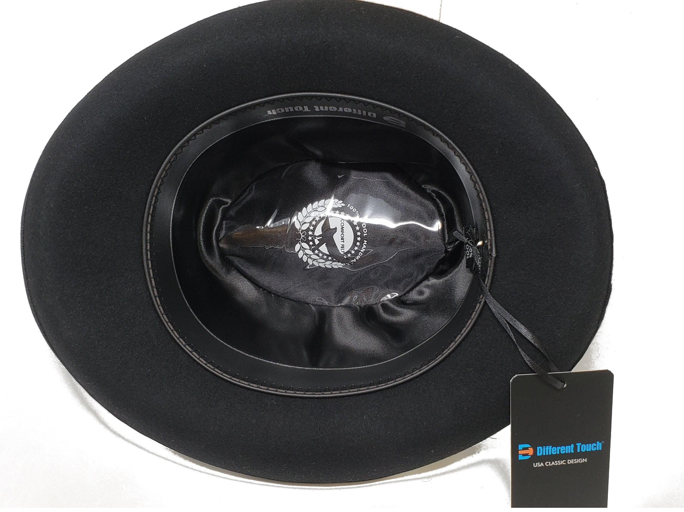 Different Touch Men's 100% Wool Felt Homburg Style Godfather Hats
