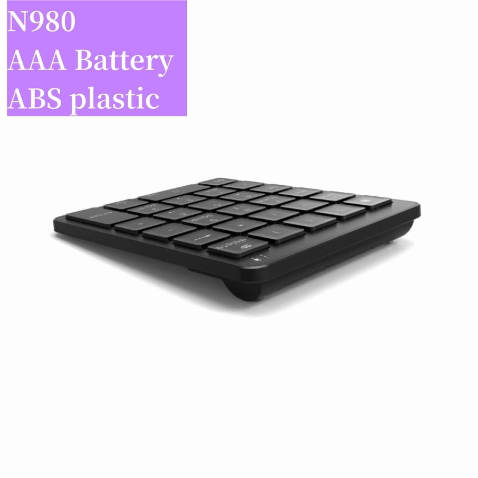 Numeric Keypad Numpad Bluetooth Wireless Keyboard 28 Keys One Handed Keypad Finance Accounting External Mini Keyboard N960 N970