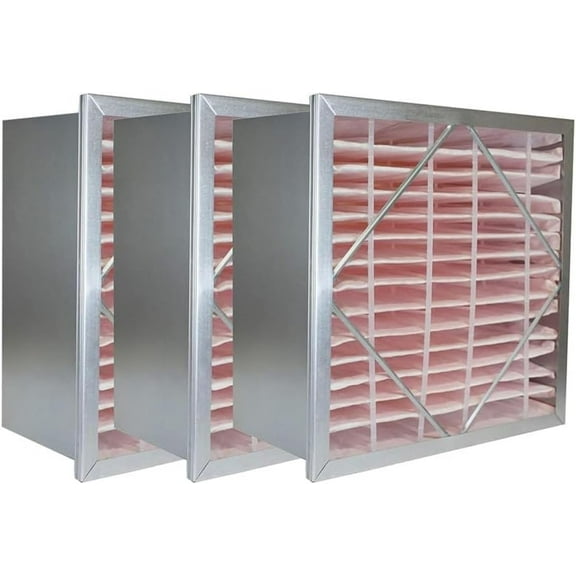 Filterbuy 20x20x12 MERV 11 Header, Rigid Cell Filters HVAC Replacement (3-Pack)
