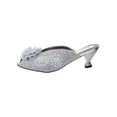 thumbnail image 5 of JOHN FASHION Silken Embroidery Beads Floral Sandal, 5 of 5