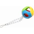 thumbnail image 4 of Bird Hanging Ball With Bell Colorful Chewing Treat Toy For Parrot Parakeet Cockatiel Conure Lovebird Dog Puppy Cat, 4 of 4