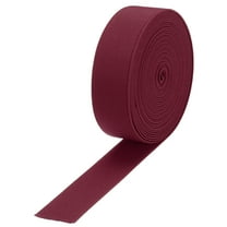 Elastic Bands for Sewing 1.2"(3cm) 5 Yard Burgundy Red Knit Elastic Spool for Wigs, Waistband, Pants