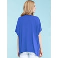 thumbnail image 4 of Made by Johnny Women's Kimono Style Short Sleeve Dolman Cardigan M ROYAL_BRITE, 4 of 6
