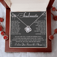 thumbnail image 2 of To My Soulmate Necklace - My Life, My Love & My Best Friend - Exquisite Soulmate Gift for Her - Perfect for Girlfriend's Birthday, Valentine's Love Knot Necklace Luxury Box, 2 of 3