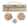thumbnail image 2 of Gift for Moms Dads Wooden Birthday Reminder Calendar Sign Board Wall Hanging Family Decor Plaque Birthday Tracker Plaque Calendar Listing for Family Friends Classroom Household Props, 2 of 9
