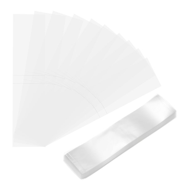 Uxcell 400Pcs Banda de Encogimiento Perforada Clara, 210x50mm Envoltura de Calor para Botellas y Tarros que se Ajusta a un Diámetro de Tapa de 132mm, Sello de Tarros para Botellas de Tubo de Goteo