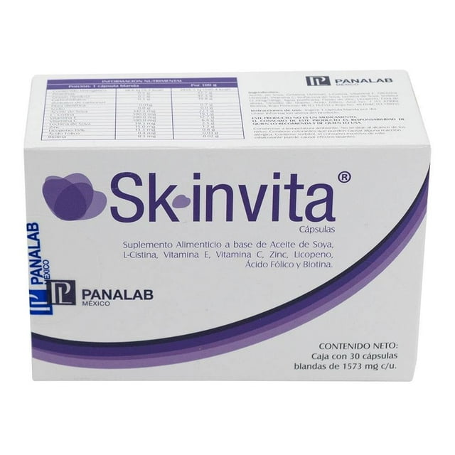 Suplemento alimenticio Sk invita 30 capsulas blandas 1573 mg c/u