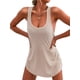 thumbnail image 1 of Trajes de Baño para Mujer, Vestidos de Playa Básicos, Sin Mangas, con Cuello en U, para Playa Crema XL, 1 of 9