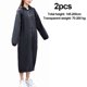 thumbnail image 2 of Chubasquero (paquete de 2) - Poncho de lluvia EVA para mujeres y hombres, chubasquero reutilizable, 2 of 5