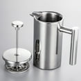thumbnail image 4 of 350ml/800ml/1000ml French press coffee maker stainless steel double-layer insulated coffee maker, 4 of 8