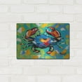 thumbnail image 3 of Luxe Metal Art 'Seaside Crab II' by Carolee Vitaletti, Metal Wall Art, 16" x 12", 3 of 9