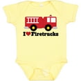 thumbnail image 3 of Inktastic I Heart Firetrucks Boys or Girls Baby Bodysuit, 3 of 5