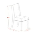 thumbnail image 5 of East West Furniture Irving 7-Piece Wooden Dining Set in Gray/Distressed Jacobean, 5 of 8