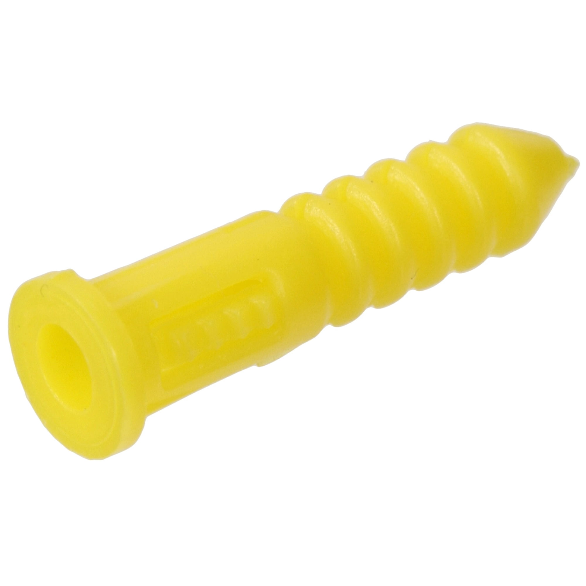 (3 pack) Hillman Multi-Material Ribbed Anchor Screws, #4-6 x 7/8", Plastic and Steel, 10 lbs, Yellow, 40 sets