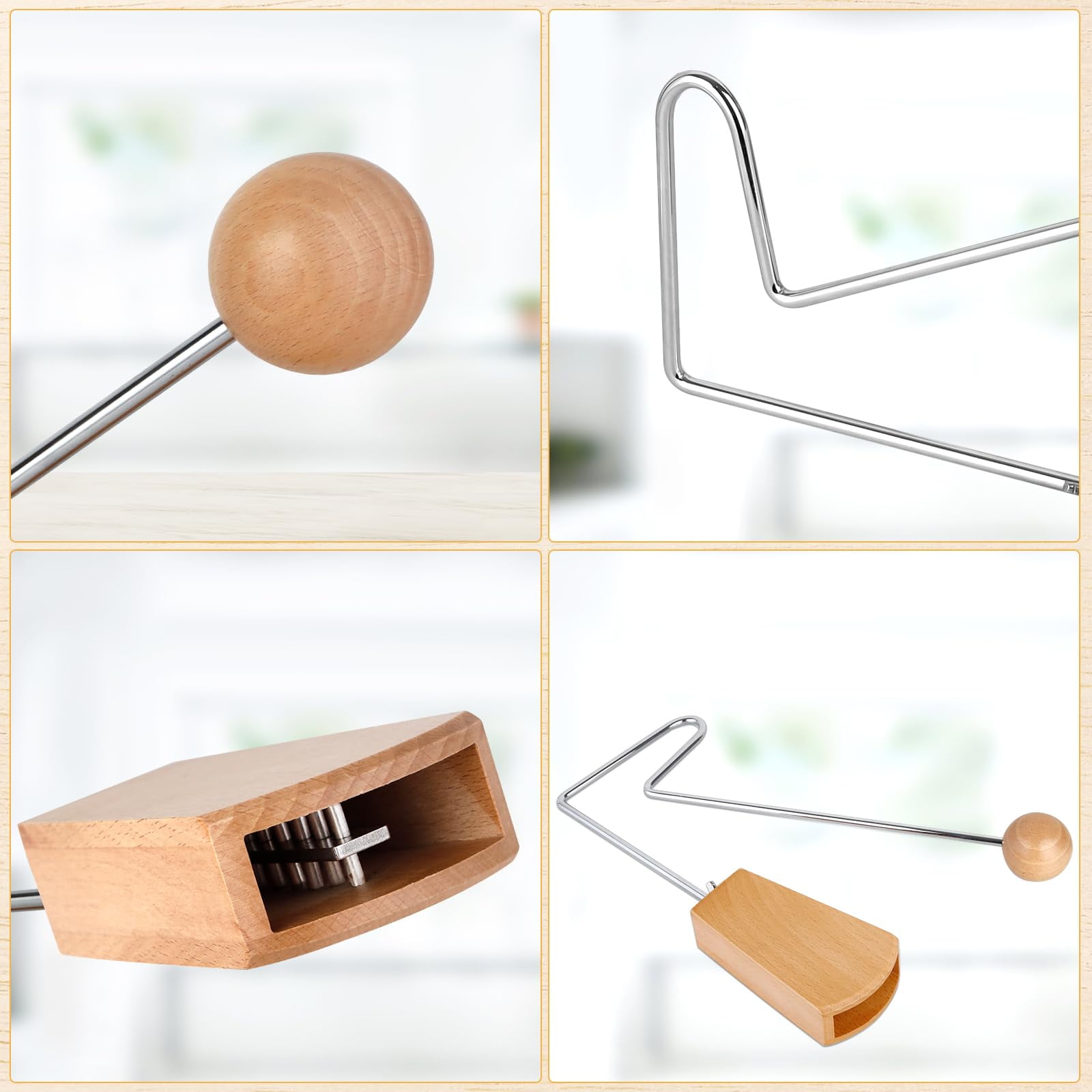 Percussion Instrument, Latin Hand Percussion Instrument, Easy to Use Handheld Rattling Sound Effect for Musicians, Bands, and Studios