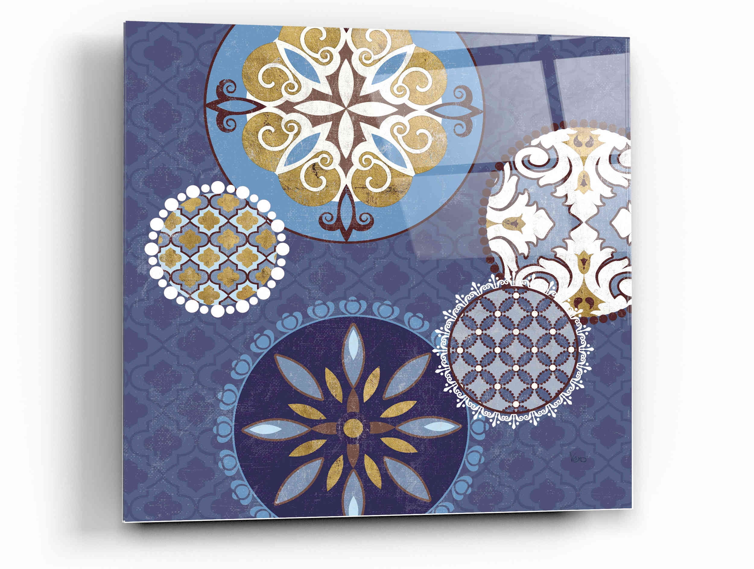 Epic Art Mediterranean Blue Ii By Veronique Charron Acrylic Glass Wall Art 12 X12 Walmart Com Walmart Com