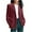 Wine, variant on Fmbrln Womens Solid Long Sleeve Corduroy Blazer Lapel Collar Button Casual Office Business Work Suit Jackets with Pockets Army Green XL