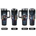 thumbnail image 6 of Anime Demon Slayer Car Cup Tumbler with Handle & Straw 40Oz Cupholder Water Bottle Insulated Stainless Steel Cup, 6 of 8