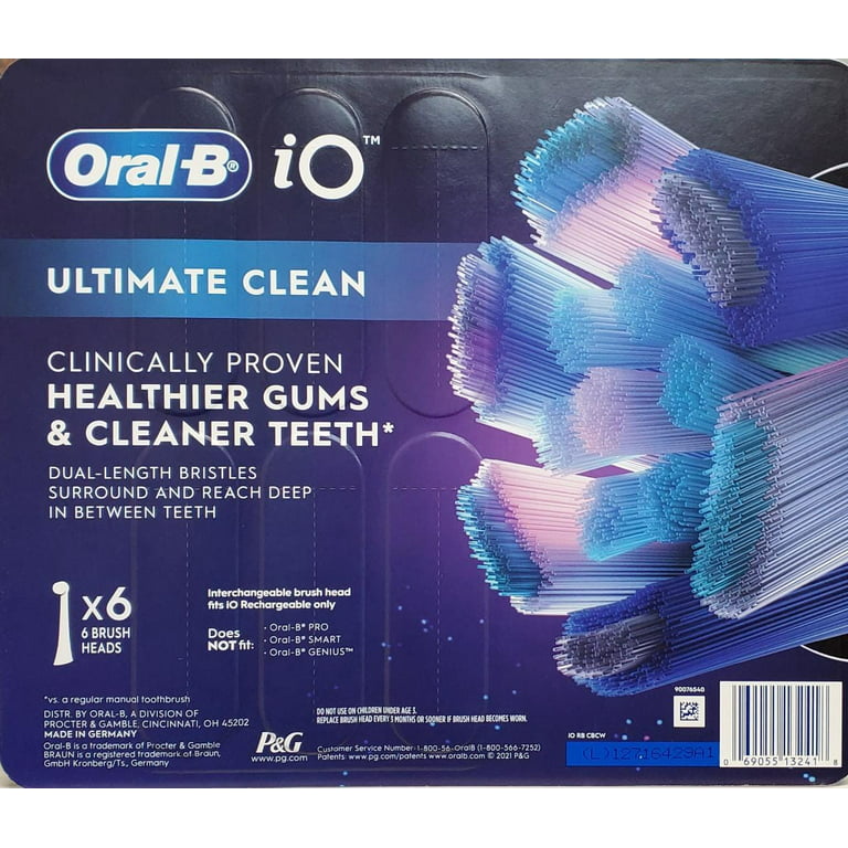 Oral-B iO Series Electric Toothbrush Replacement Brush Heads (6 Count  Refills)