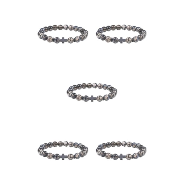Minnieouse Pulseras de cuentas de piedra redonda natural, para mujer, joyería de Yoga, cuerda elástica, ligera de moda para tipo Type2 NO2