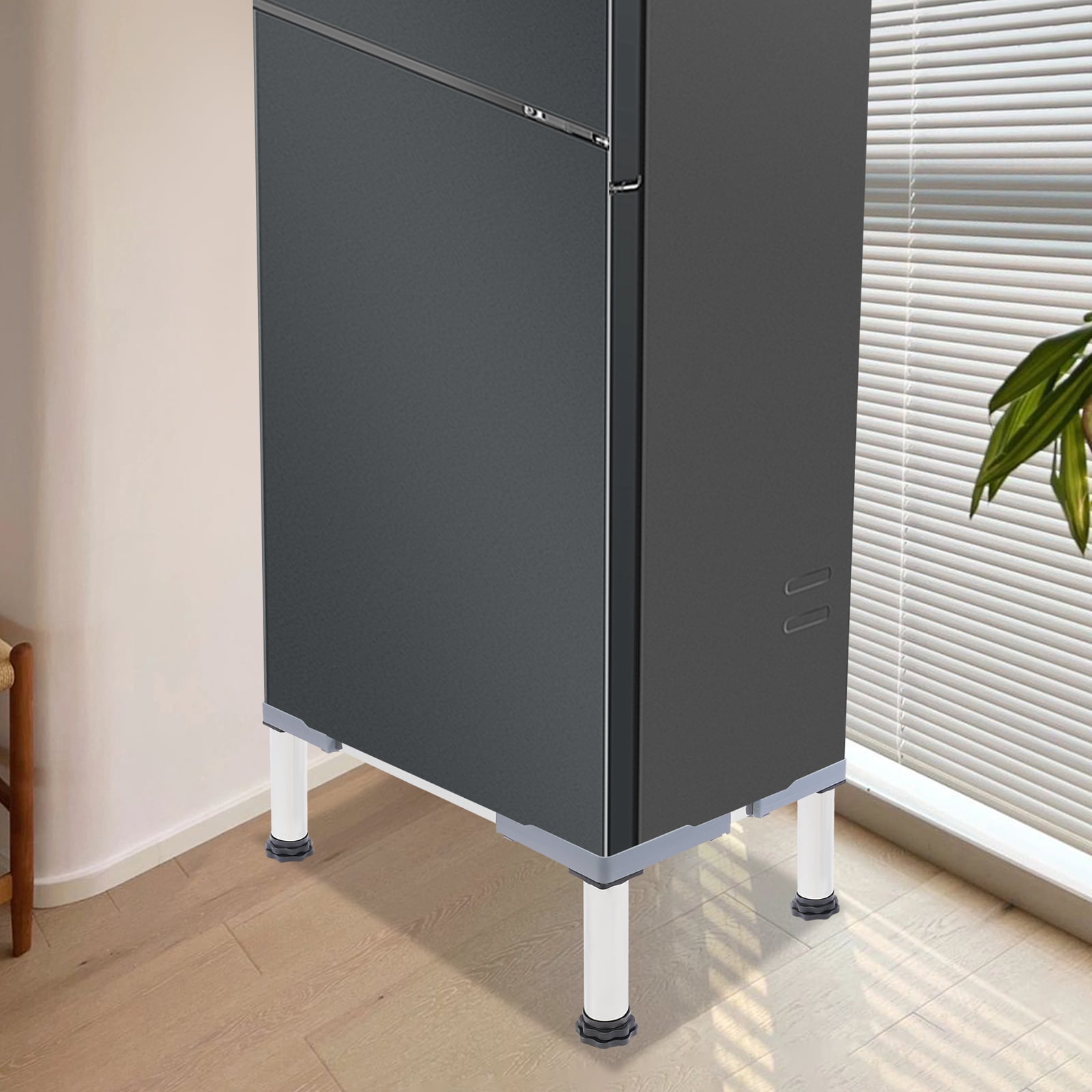 661.39lbs Washer Dryer Pedestal Stand, 4-Leg Appliance Stand Stabilizer Base, Adjustable Length & Height