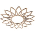 thumbnail image 2 of Ekena Millwork 28"OD x 9 3/4"ID x 1/4"T Daisy Wood Fretwork Pierced Ceiling Medallion, Alder, 2 of 3