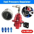 thumbnail image 3 of Kenally Regulador de presión de combustible de coche ajustable Universal con indicador de aceite 0-160 160 PSI KIT de indicador de regulador Vehículos, repuestos y accesorios Mis rojo, 3 of 6