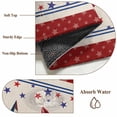 thumbnail image 6 of 2x3 Ft Entryway Area Rug, Red 4th of July Kitchen Rug Runner Washable Floor Mat, Independence Day Star Vintage Non Slip Indoor Door Mat Throw Carpet for Bathroom Living Room Bedroom, 6 of 8
