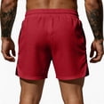 thumbnail image 5 of BRANROY Men's Sport Mesh Shorts - Breathable Elastic Waist Training Shorts for Men,Gym Shorts and Athletic Shorts for Workout,Red,M, 5 of 5