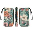 thumbnail image 2 of Womens Wallet Bifold Ladies Cluth Bag Wristlet Wrist Strap Long Purse Floral Spring Summer_ Design, 2 of 6