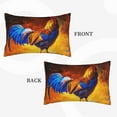 thumbnail image 4 of Bixox Colorful Rooster Printed Pillow Protector,Super Soft Ideal for Home,Guests,Rentals - 20"x30", 4 of 8