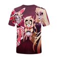 thumbnail image 5 of Hazbin Hotel Moda Casual Mujer Impreso Cuello Redondo Manga Corta Camiseta Top Blanco/M, 5 of 5