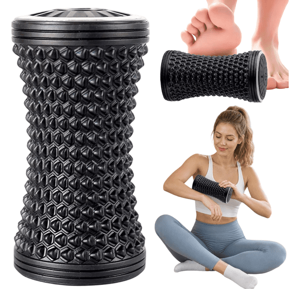 XINYUAN Vibrating Massage Roller for Plantar Fasciitis, Silicone Trigger Point Therapy