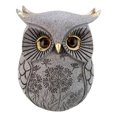 thumbnail image 1 of Jiallo Canada Modern Ceramic Decor Owl with Gold Eyes in Gray, 1 of 2