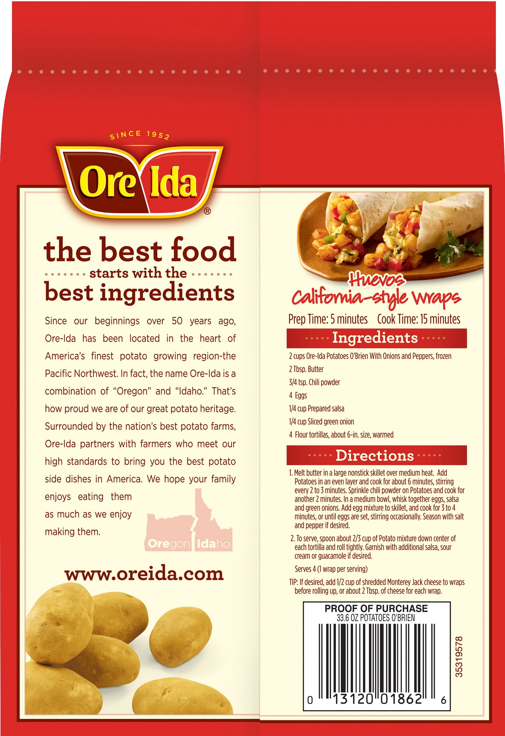 Ore Ida Potatoes O Brien With Onions Peppers 33 6 Oz Bag Walmart Com Walmart Com Ore Ida Potatoes O Brien With Onions Peppers 33 6 Oz Bag Walmart Com Walmart Com
