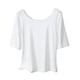 thumbnail image 1 of Mujeres de Verano Tops Suelto Ajuste Color Sólido 1/2 Manga Cuello Redondo Top Casual, Blusa de Poliéster de Moda para las Mujeres, Lavado de Manos Primavera Y Verano, 1 of 6
