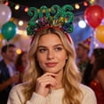 thumbnail image 2 of Sparkly Year Headband Party Hair Glitter Headpiece For Girls Festive Celebration Crafted For And Style, 2 of 5