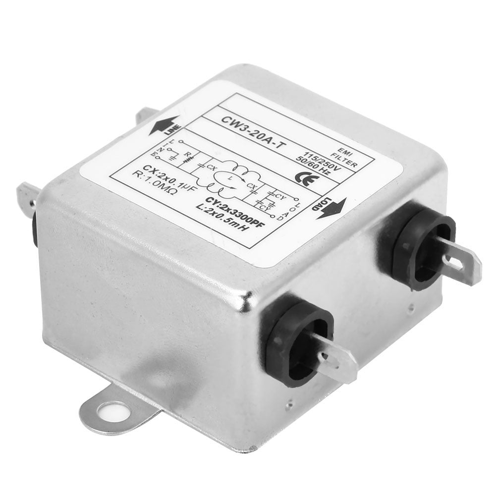 Octpeak Universal Power Supply Filter, 115V/250V EMI Filter, For Digital Devices Mechanical Equipment Treadmills
