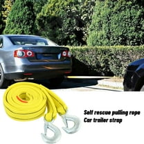 HBYJLZYG Car Accessories Heavy Duty Tow Trailer Winch Strap with Snap Hook 13Ft 11000 Lb Rope,Strengthened Car Tow Recovery Cable for Road Vehicle Truck Suv
