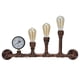 thumbnail image 3 of Lámpara de pared Steampunk, lámpara de pared de hierro 3 lámpara de pared industrial Luz de tubería de agua eficiencia óptima, 3 of 9