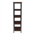 thumbnail image 4 of Linon Austin Sturdy Rustic Bookcase with 4 Wood Shelves and Metal Frame in Black, 4 of 9