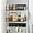 Black, variant on Magnetic Spice Rack,Magnetic Shelf for Fridge,Spice Organizer,Fridge Organizer,Kitchen Storage Organization with Magnetic Hooks,Home Decor(White)