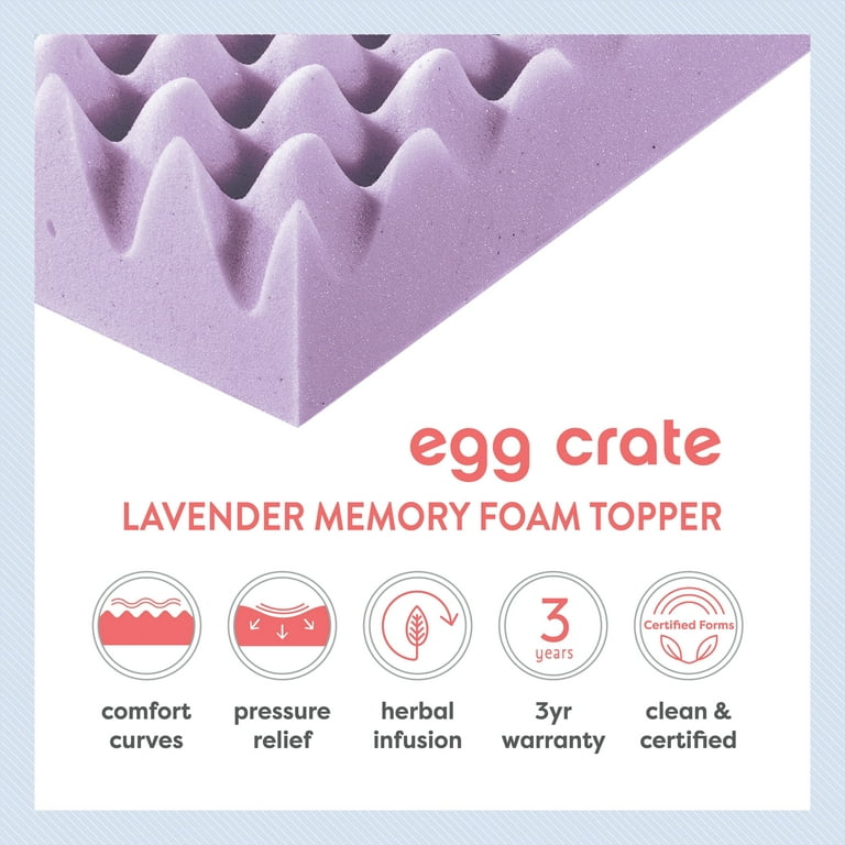 Egg-carton Mattress Topper - Relief Sleeping - Hip Pain Help