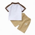 thumbnail image 5 of HCNTES Toddler Baby Boys 2 Piece Outfits Boy Spring Summer Clothes Kids Sport T Shirts and Shorts Kid Outfit Sets For 2t 3t 4t 5t 6t 7t 8t 9t Kid Short(G-White,6-7 Years), 5 of 9