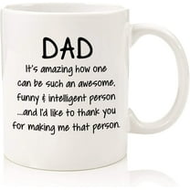 Dad, It's Amazing Funny Coffee Mug - Unique Father's Day Gifts for Dad - Best Dad Gifts from Daughter, Son, Kids - Cool Gag Birthday Present Ideas for Men, a Father, Man, Guys, Him - Fun Novelty Cup