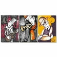 thumbnail image 2 of Idea4wall 3 Piece Abstract Canvas Wall Art Graffiti Painting Canvas Prints Modern Home Wall Decor, 16"x24", 2 of 5